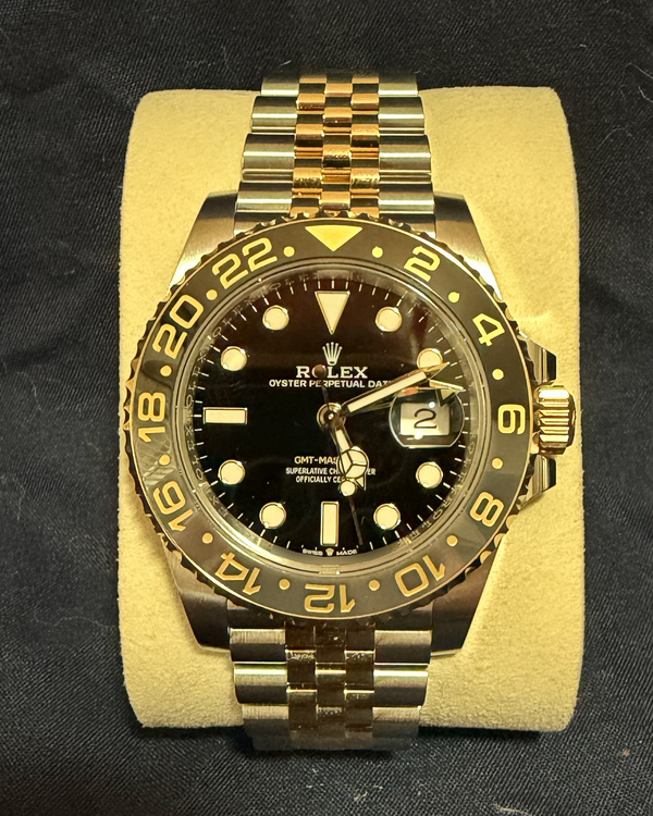 2026 Rolex GMT-Master II "Bumblebee" 40MM Black Dial Two-Tone Jubilee Bracelet (126713GRNR)