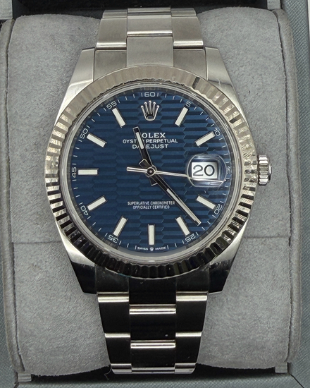 2023 Rolex Datejust 41MM Blue Dial Oyster Bracelet (126334)