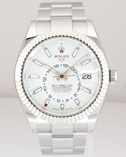 No Reserve - 2025 Rolex Sky-Dweller 42MM White Dial Oyster Bracelet (336934)