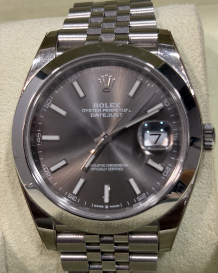 Rolex Datejust 41MM Slate Dial Jubilee Bracelet (126300)