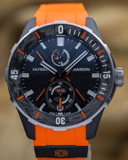 2024 Ulysse Nardin Marine Diver "Wempe NET" L.E. 44MM Black Dial Rubber Strap (1183-170LE-2A-WS)