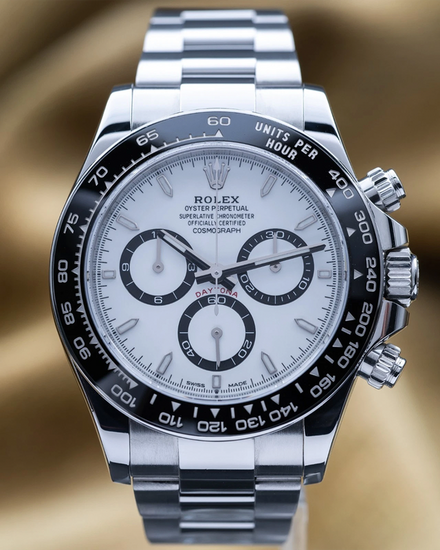 2023 Rolex Cosmograph Daytona "Panda" 40MM White Dial Oyster Bracelet (126500LN)