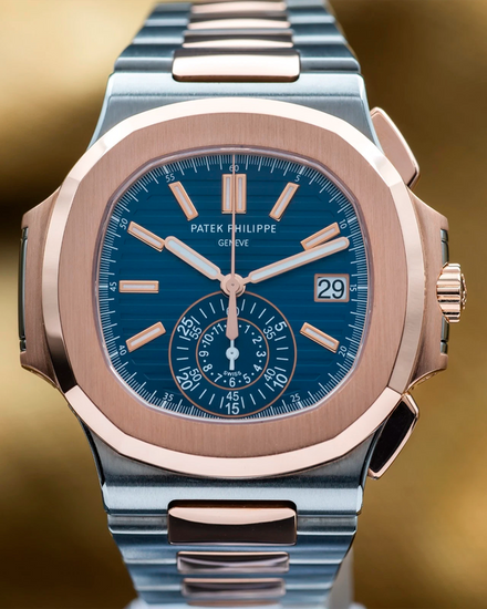 2015 Patek Philippe Nautilus 40MM Blue Dial Two-Tone Bracelet (5980/1AR-001)