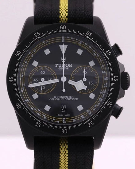2025 Tudor Pelagos FXD Chrono "Yellow Tour de France" L.E. 43MM Black Dial Textile Strap (25827KNJN)