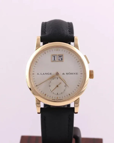 A. Lange & Söhne Saxonia 33.9MM Silver Dial Aftermarket Leather Strap (105.021)