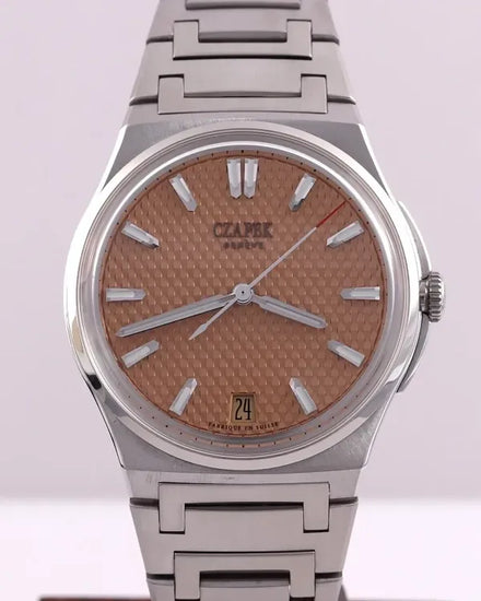 2023 Czapek & Cie Antarctique 38.5MM Salmon Dial Steel Bracelet (SXH5)