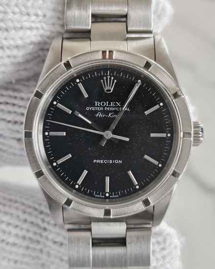 Rolex Air-King 34MM Black Dial Oyster Bracelet (14010)