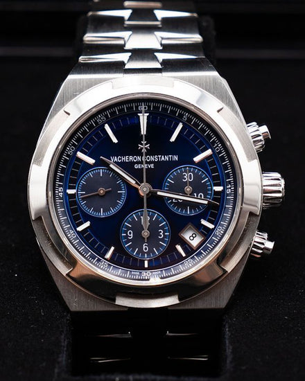 2020 Vacheron Constantin Overseas Chronograph 42.5MM Blue Dial Steel Bracelet (5500V/110A-B148)