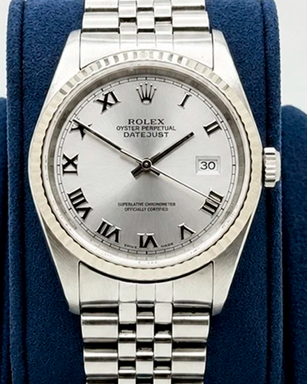 2004 Rolex Datejust 36MM Silver Dial Jubilee Bracelet (16234)