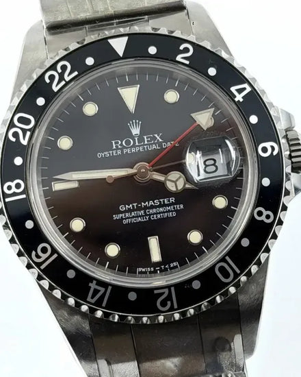 1991 Rolex GMT-Master 40MM Black Dial Oyster Bracelet (16700)