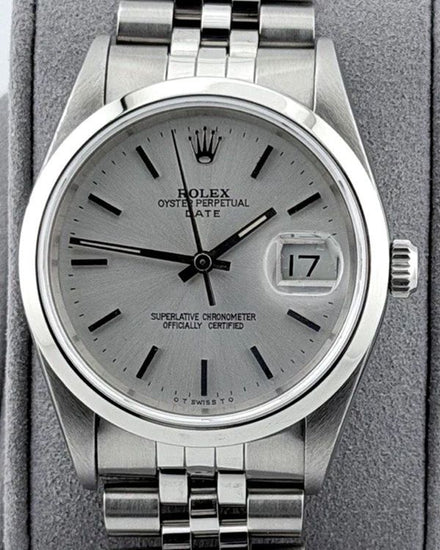 1993 Rolex Oyster Perpetual 34MM Silver Dial Jubilee Bracelet (15200)