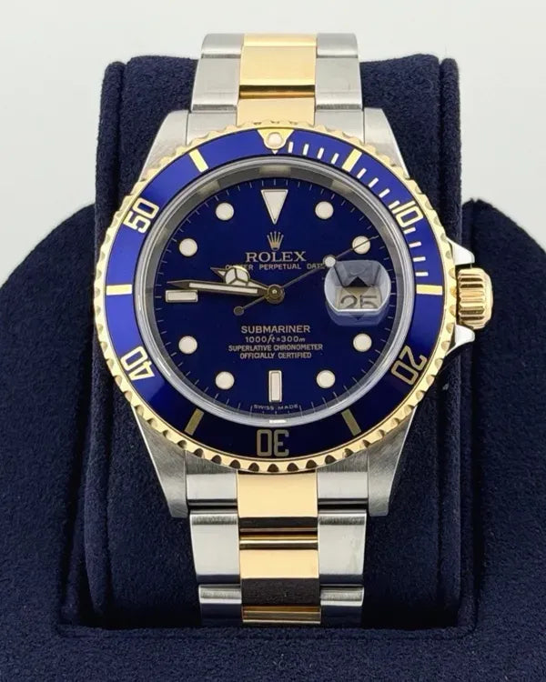 2007 Rolex Submariner "Bluesy" 40MM Blue Dial Two-Tone Oyster Bracelet (16613)