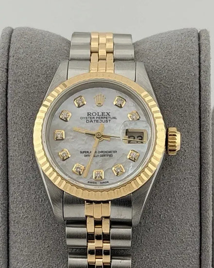 1984 Rolex Lady-Datejust 26MM Aftermarket Mother of Pearl Dial Two-Tone Jubilee Bracelet (69173)
