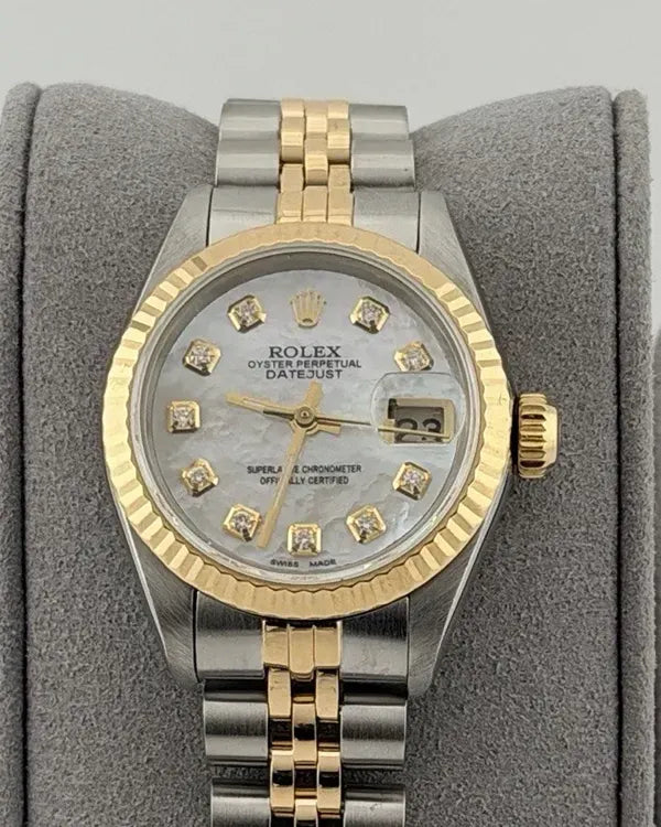 1984 Rolex Lady-Datejust 26MM Mother of Pearl Dial Two-Tone Jubilee Bracelet (69173)