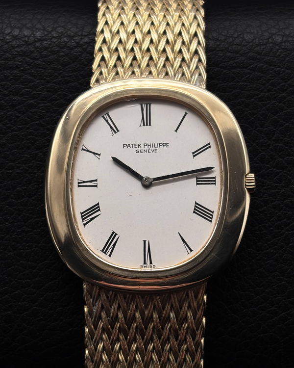 Patek Philippe Golden Ellipse 33MM White Dial Yellow Gold Bracelet (3589)