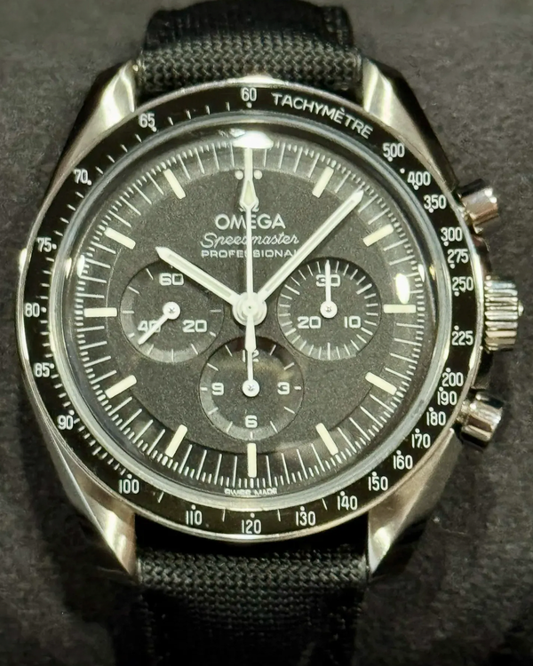 Omega Speedmaster Professional Moonwatch 42MM Black Dial Textile Strap (310.32.42.50.01.001)
