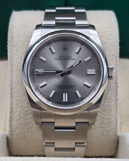 2019 Rolex Oyster Perpetual 36MM Silver Dial Oyster Bracelet (116000)
