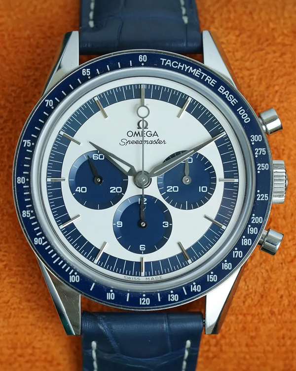 No Reserve - 2017 Omega Speedmaster Anniversary Series L.E. 39.7MM Silver Dial Leather Strap (311.33.40.30.02.001)