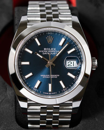 No Reserve - 2025 Rolex Datejust 41MM Blue Dial Jubilee Bracelet (126300)