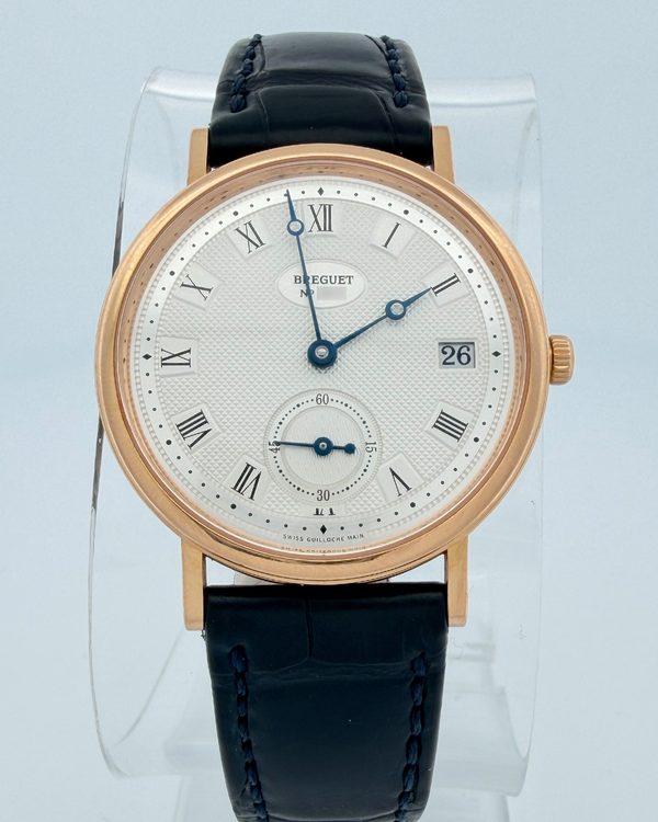 No Reserve - 2006 Breguet Classique 34MM Silver Dial Leather Strap (5920BR15984)