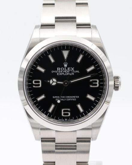 No Reserve - 2025 Rolex Explorer 36MM Black Dial Oyster Bracelet (124270)