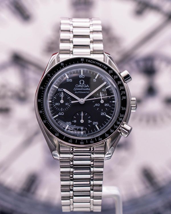 Omega Speedmaster Reduced 39MM Black Dial Steel Bracelet (3510.50.00)