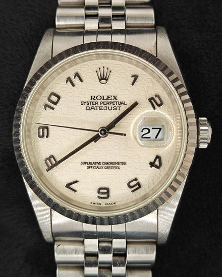 Rolex Datejust 36MM White "Jubilee" Dial Jubilee Bracelet (16234)