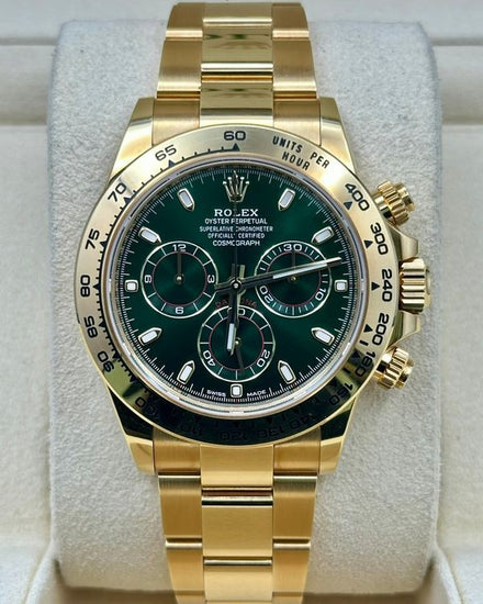 2020 Rolex Cosmograph Daytona "John Mayer" 40MM Green Dial Yellow Gold Oyster Bracelet (116508)