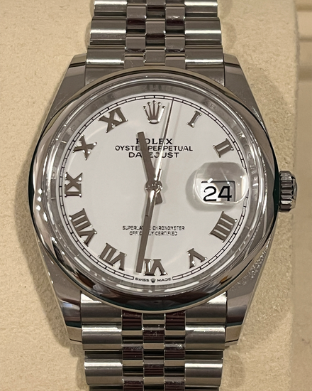 2026 Rolex Datejust 36MM White Dial Jubilee Bracelet (126200)