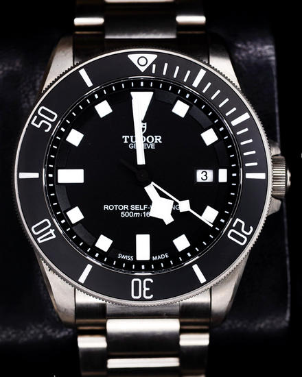 No Reserve - Tudor Pelagos 42MM Black Dial Titanium Bracelet (25500TN)
