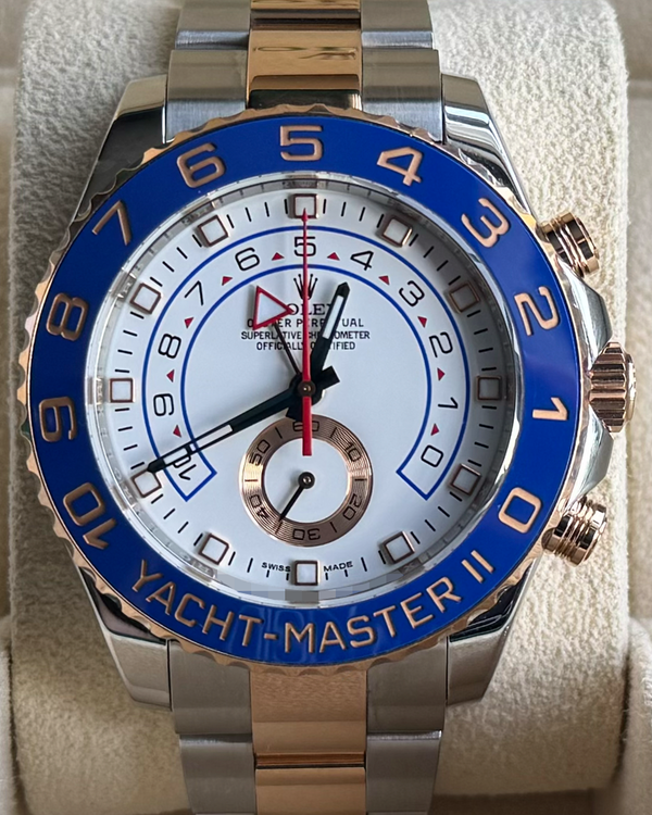 Rolex Yacht-Master II 44MM White Dial Two-Tone Oyster Bracelet (116681)