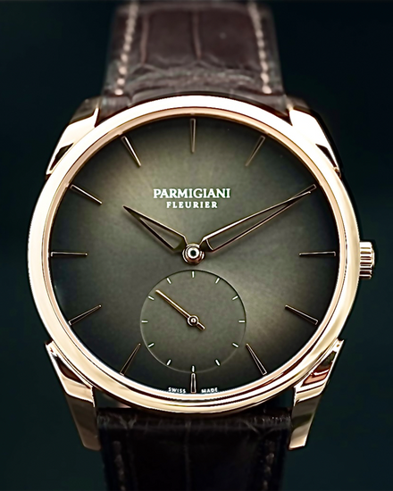 2019 Parmigiani Fleurier Tonda 1950 "Gübelin" L.E. 18k Rose Gold 40MM Grey Dial Leather Strap (PFS288-1003200-HA1441)