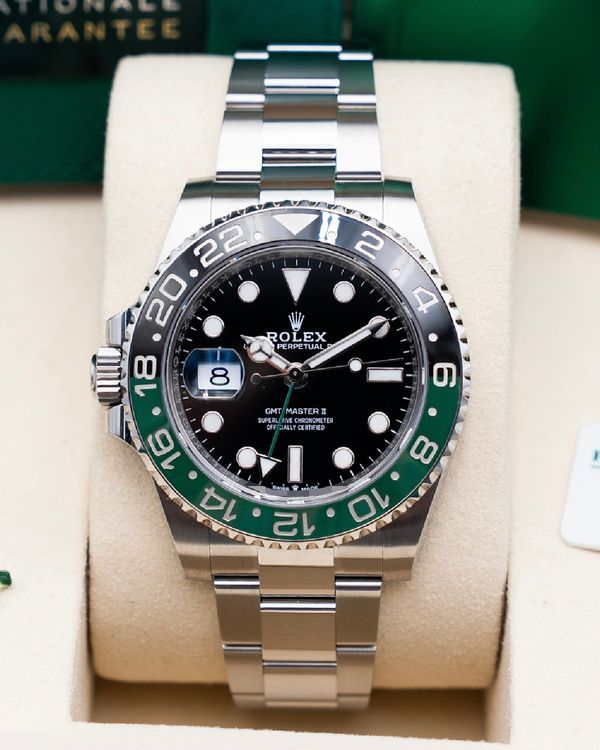 2025 Rolex GMT-Master II “Sprite” 40MM Black Dial Oyster Bracelet (126720VTNR)