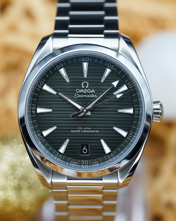 No Reserve - 2024 Omega Seamaster Aqua Terra 150M 41MM Green Dial Steel Bracelet (220.10.41.21.10.001)