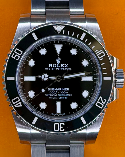 2018 Rolex Submariner No-Date 40MM Black Dial Oyster Bracelet (114060)