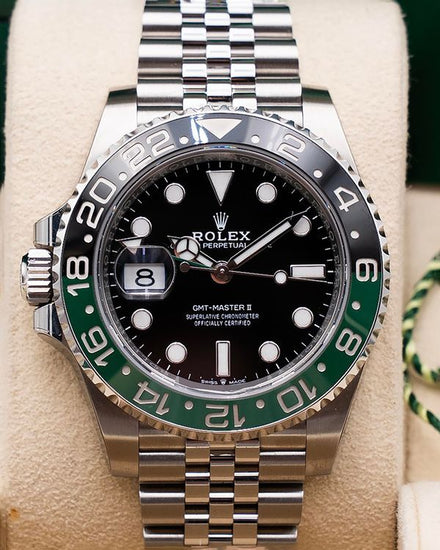 2022 Rolex GMT-Master II “Sprite” 40MM Black Dial Jubilee Bracelet (126720VTNR)