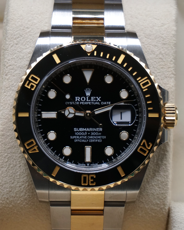 2025 Rolex Submariner Date 40MM Black Dial Two-Tone Oyster Bracelet (116613LN)