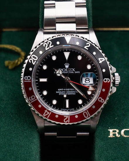 1994 Rolex GMT-Master II “Coke” 40MM Black Dial Oyster Bracelet (16710)
