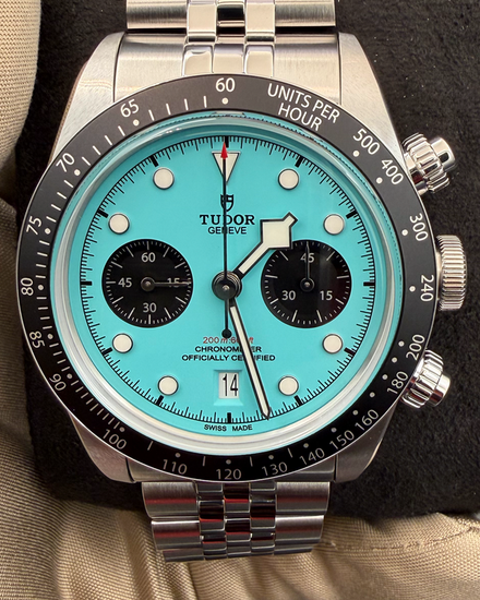 2026 Tudor Black Bay Chrono "Flamingo" 41MM Turquoise Dial Steel Bracelet (79360N)