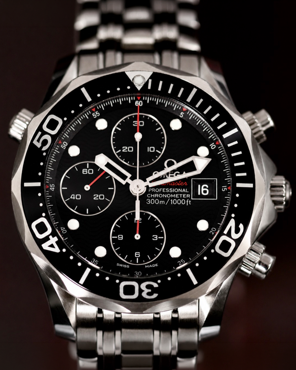 No Reserve - 2014 Omega Seamaster Diver 300M Chronograph 41.5MM Black Dial Steel Bracelet (213.30.42.40.01.001)