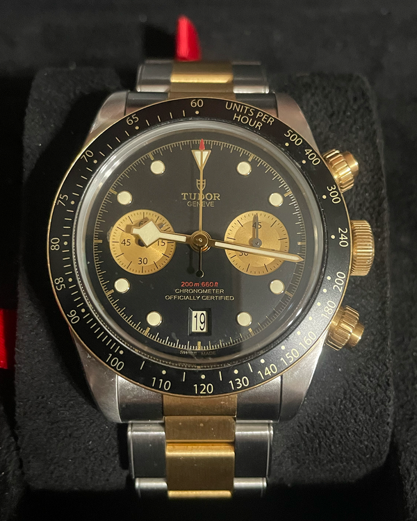 2024 Tudor Black Bay Chrono S&G 41MM Black Dial Steel/Gold Bracelet (79363N)