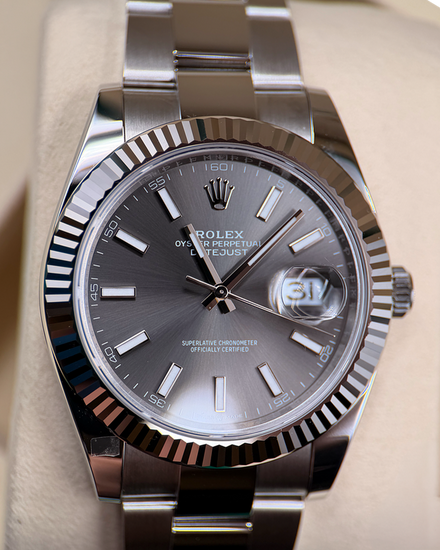 2026 Rolex Datejust 41MM Rhodium Dial Oyster Bracelet (126334)