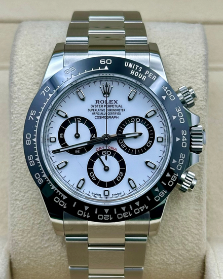 2021 Rolex Cosmograph Daytona “Panda” 40MM White Dial Oyster Bracelet (116500LN)