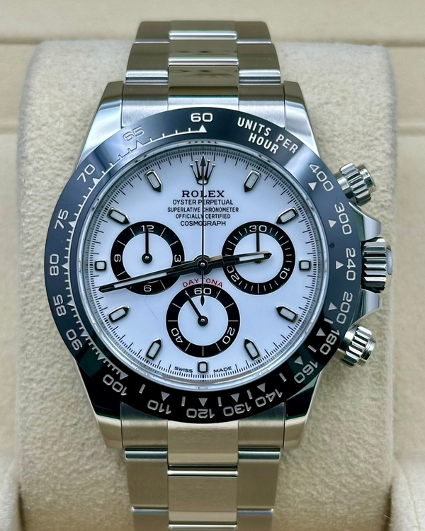 2021 Rolex Cosmograph Daytona “Panda” 40MM White Dial Oyster Bracelet (116500LN)