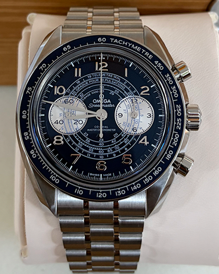 2025 Omega Speedmaster Chronoscope 43MM Blue Dial Steel Bracelet (329.30.43.51.03.001)