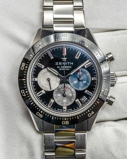2021 Zenith Chronomaster Sport 41MM Black Dial Steel Bracelet (03.3100.3600/21.M3100)