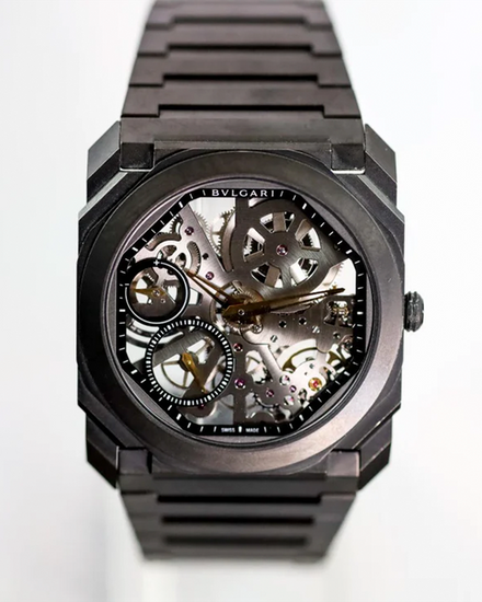 2019 Bvlgari Octo Finissimo 40MM Skeleton Dial Ceramic Bracelet (103126)
