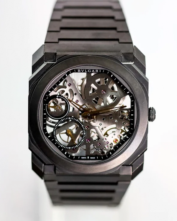 2019 Bvlgari Octo Finissimo 40MM Skeleton Dial Ceramic Bracelet  (103126)