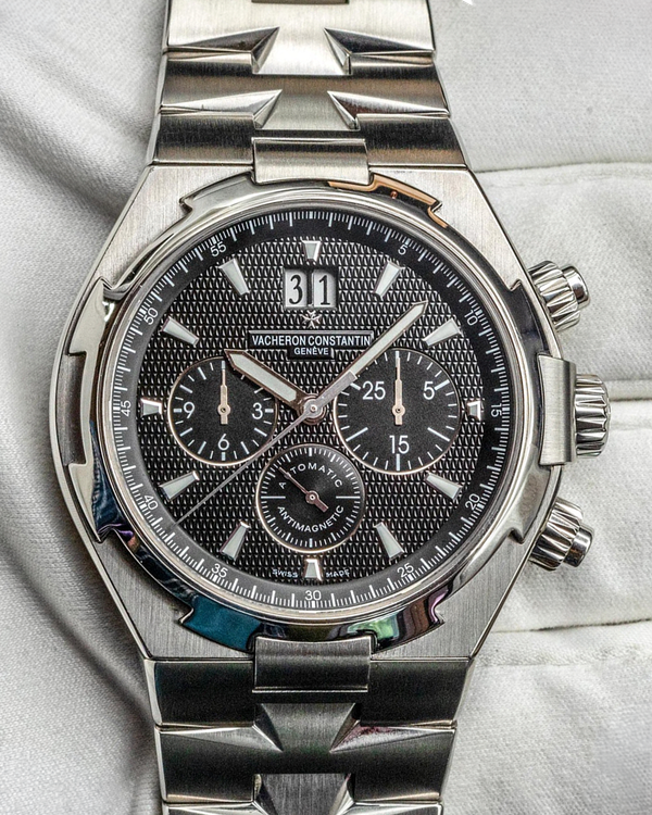 2014 Vacheron Constantin Overseas Chronograph 42MM Black Dial Steel Bracelet (49150/B01A-9097)