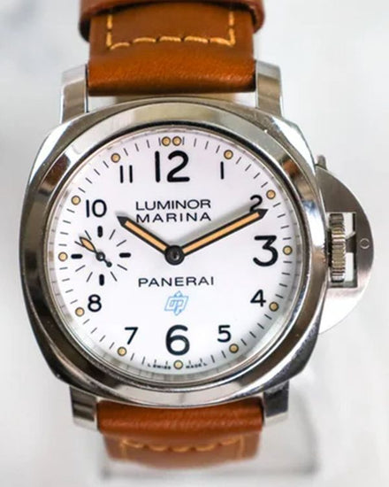 2018 Panerai Luminor Marina 44MM White Dial Leather Strap (PAM00778)
